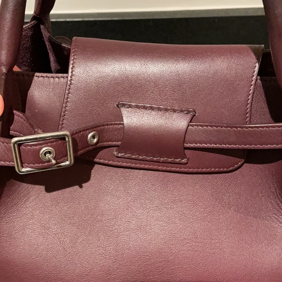 CELINE “Big Bag” burgundy size small. - Picture 4 of 9